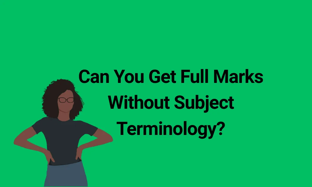 GCSE English Full Marks Without Subject Terminology